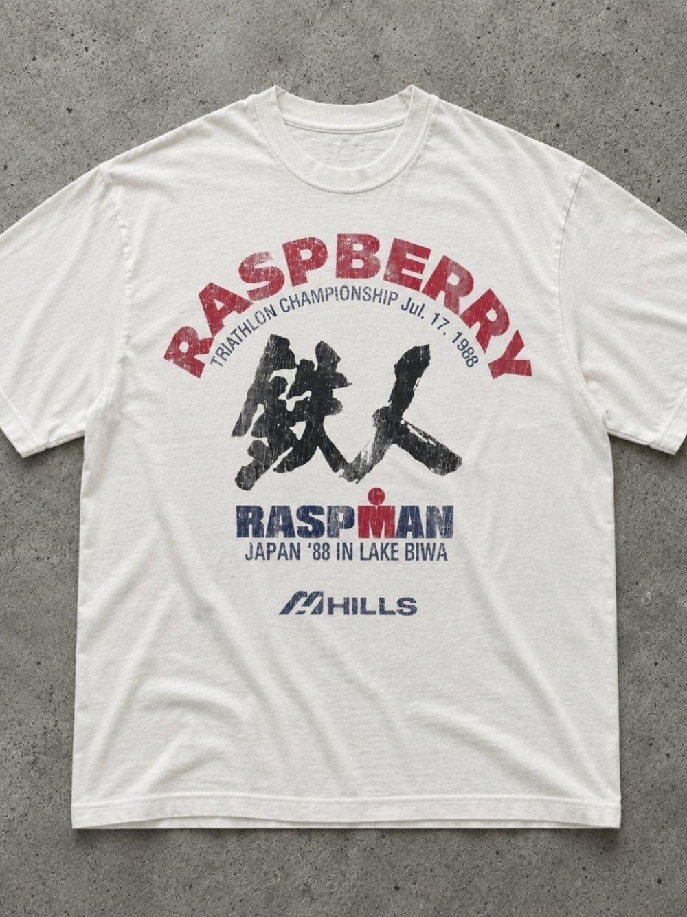 Raspberry Graphic Tee - White